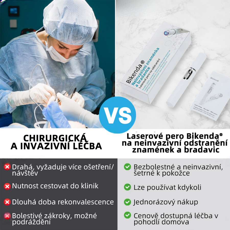 Bikenda® Neinvazivní laserový pero na odstraňování bradavic a molů Superior🔥