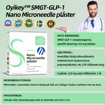 𝗢𝘆𝗶𝗸𝗲𝘆® 𝗦𝗠𝗚𝗧-𝗚𝗟𝗣-𝟭 𝗡𝗮𝗻𝗼 𝗠𝗶𝗸𝗿𝗼𝗻ä𝗹𝗲𝗻𝗽𝗹𝗮𝘀𝘁𝗲𝗿 👩‍⚕️ (𝒔𝒎ä𝒓𝒕𝒍ö𝒔, 𝒍å𝒏𝒈𝒗𝒂𝒓𝒊𝒈 𝒆𝒇𝒇𝒆𝒌𝒕,𝐚𝐧𝐯ä𝐧𝐝𝐛𝐚𝐫 𝐟ö𝐫 𝐛𝐞𝐡𝐚𝐧𝐝𝐥𝐢𝐧𝐠 𝐚𝐯 𝐝𝐢𝐚𝐛𝐞𝐭𝐞𝐬, 𝐟𝐞𝐭𝐦𝐚 𝐨𝐜𝐡 𝐡𝐣ä𝐫𝐭- 𝐨𝐜𝐡 𝐤ä𝐫𝐥𝐬𝐣𝐮𝐤𝐝𝐨𝐦𝐚𝐫)🔥
